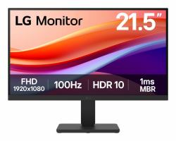 LG 22U401A-B - Monitor LCD - 22 [21.5 visualizzabile] - 1920 x 1080 Full HD [1080p] @ 100 Hz - VA - 250 cd/m? - 3000:1 - HDR10 - 1 ms - HDMI, VGA