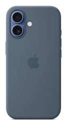 Apple Custodia MagSafe in silicone per iPhone 17 - Blu salmastro (IPHONE 17 SIL CASE MAGSAFE BLUE)