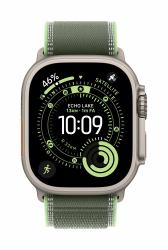 Apple Trail Loop verde/neon [49 mm] - M/L - Titanio naturale (*49MM GRE/NEO T/LOOP?-?M/L - NT FIN)