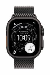 Apple Loop in maglia milanese in titanio nero [49 mm] - Small (*49MM BT MILANESE LOOP - SMALL)