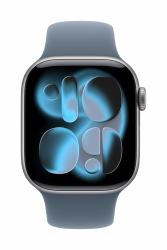 Apple Cinturino Sport blu salmastro [42 mm] - M/L (42MM ANCHOR BLUE SPORT BAND - M/L)
