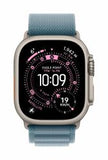 Apple Alpine Loop blu chiaro [49 mm] - Large - Titanio nero (*49MM LIGHT BLUE AL -?LGE - BT FIN)