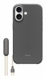 Apple MGY54LL/A custodia per cellulare 16 cm [6.3] Cover Granito, Grigio (Beats - Protective cover for mobile phone - with kickstand and camera control - MagSafe compatibility - polycarbonate - grani