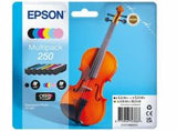 Epson 250 Violin Claria Photo HD cartuccia d'inchiostro 6 pz Originale Nero, Ciano, Ciano chiaro, Magenta chiaro, Magenta, Bianco (MULTIPACK 6-COLOURS 250 INK)
