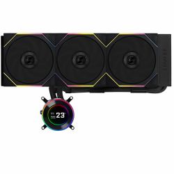 Lian Li GA II Hydroshift II LCD-C 360TL Processore Raffreddatore di liquidi tutto in uno 12 cm Nero 1 pz (Lian Li HydroShift II LCD-C 360TL All In One CPU Cooler 360mm - Black)