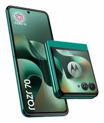 Motorola razr 70 17,5 cm [6.9] Doppia SIM Android 16.0 5G USB tipo-C 8 GB 256 GB 4800 mAh Verde scuro (MOTO RAZR 70 SPORTING GREEN)
