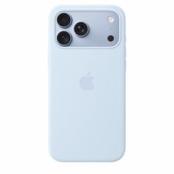 Apple Custodia MagSafe in silicone per iPhone 18 Pro Max - Celeste vivace (iPhone 18 Pro Max Si Case Crisp Bluee)