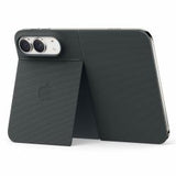 Apple Custodia Folio per iPhone Duo con supporto (Apple - Protective cover for mobile phone - with kickstand - MagSafe compatibility - TechWoven - navy blue - for iPhone Duo)