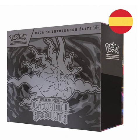 Spanish Pokemon Pitch Black Mega Evolution Expansion Elite Trainer Card game case