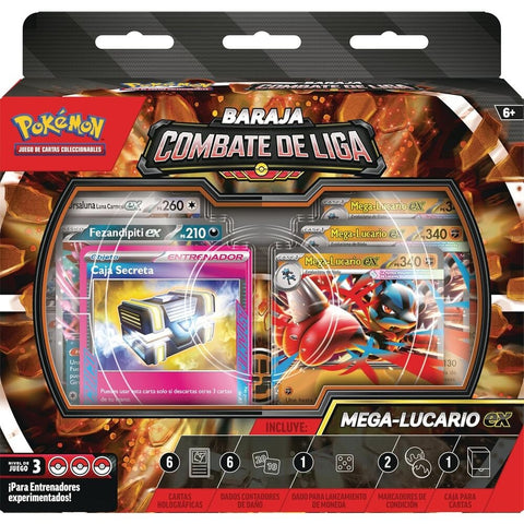 Spanish Pokemon Combate de Liga de Mega-Lucario ex de JCC Collectible card game