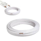 Kit 2 Tubi in Rame Rivestiti per Impianti di Climatizzazione Diametri 1/4-5/8'' - 1 METRO