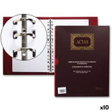 Libro Verbali Miquelrius Rosso A4 100 fogli (10 Unità)