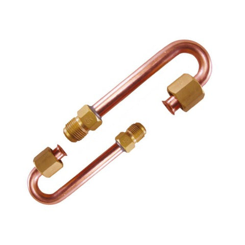 TECNOSYSTEMI 11130016 Coppia Raccordi ad Inversione Tubi per Condizionatori - 1/4'' y 3/8''