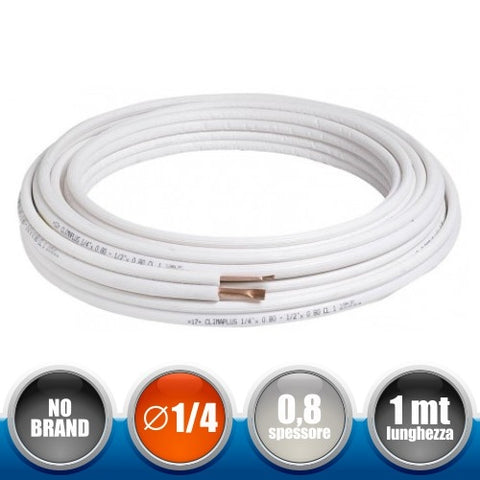 Tubo in Rame Rivestito per Impianti di Climatizzazione - Diametro 1/4''