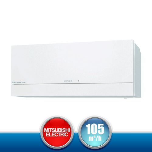 MITSUBISHI ELECTRIC Lossnay VL-100EU5-E Recuperatore di Calore a Parete Bianco